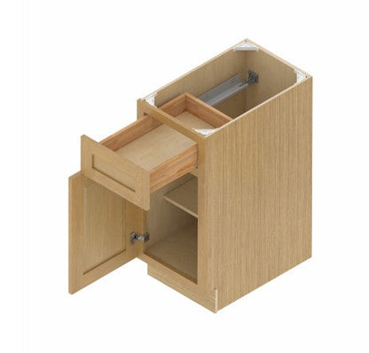 B12: Oak Shaker Standard Base Cabinet 1D