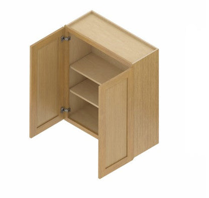 W2436:  Oak Shaker Wall 24"W*36"H*12"D-2D-2S