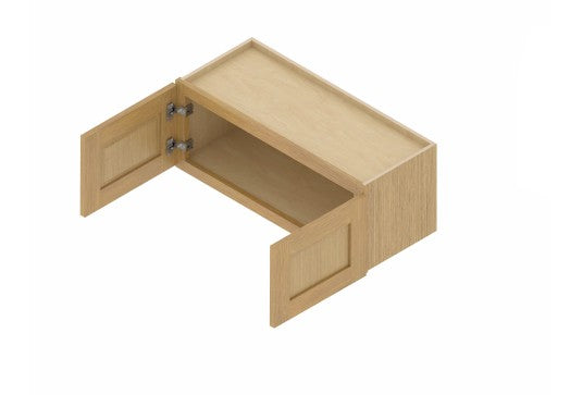 W3015: Oak Shaker Wall 30"W*15"H*12"D-2D