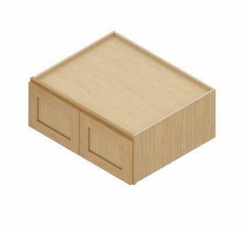 W301224: Oak Shaker Wall 30"W*12"H*24"D-2D