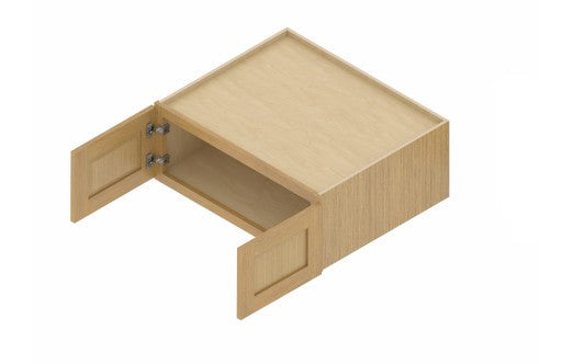 W302124: Oak Shaker Wall 30"W*21"H*24"D-2D