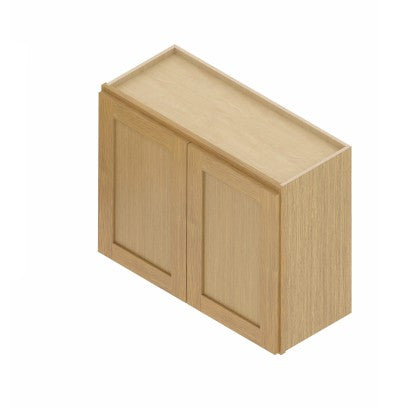 W3624:  Oak Shaker Wall 36"W*24"H*12"D-2D-1S