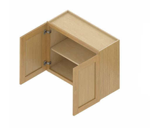 W362424: Oak Shaker Wall 36"W*24"H*24"D-2D-1S