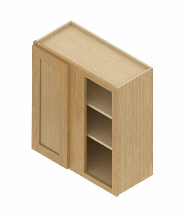 WBC2730: Oak Shaker Wall Blind Cabinets 27"W*30"H*12"D-1D-2S