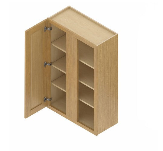 WBC3040/42: Oak Shake Wall Blind Cabinets 30"W*40"H*12"D-1D-3S