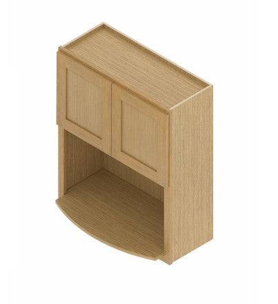 WMC303612: Oak Shaker Wall Microwave 30"W*36"H*12"D