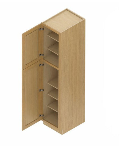 WP189024: Oak Shaker Pantry 18"W*90"H*24"D-2D-5S