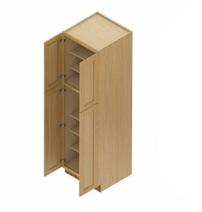 WP248424: Oak Shaker Pantry 24"W*84"H*24"D-4D-5S