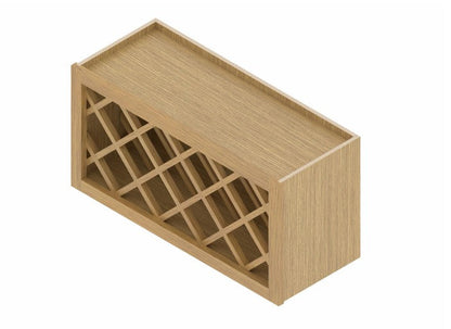 WR3015: Oak Shake Wine Rack 30"W*15"H*12"D